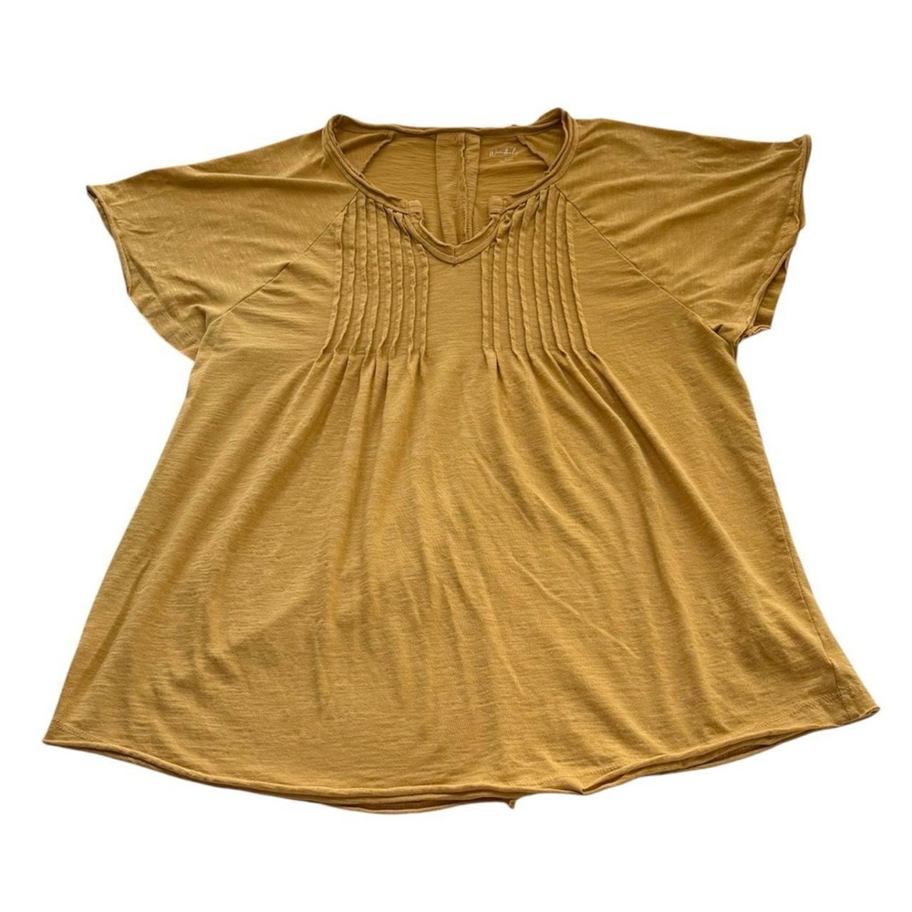 Wonderly Pleated Yellow Top